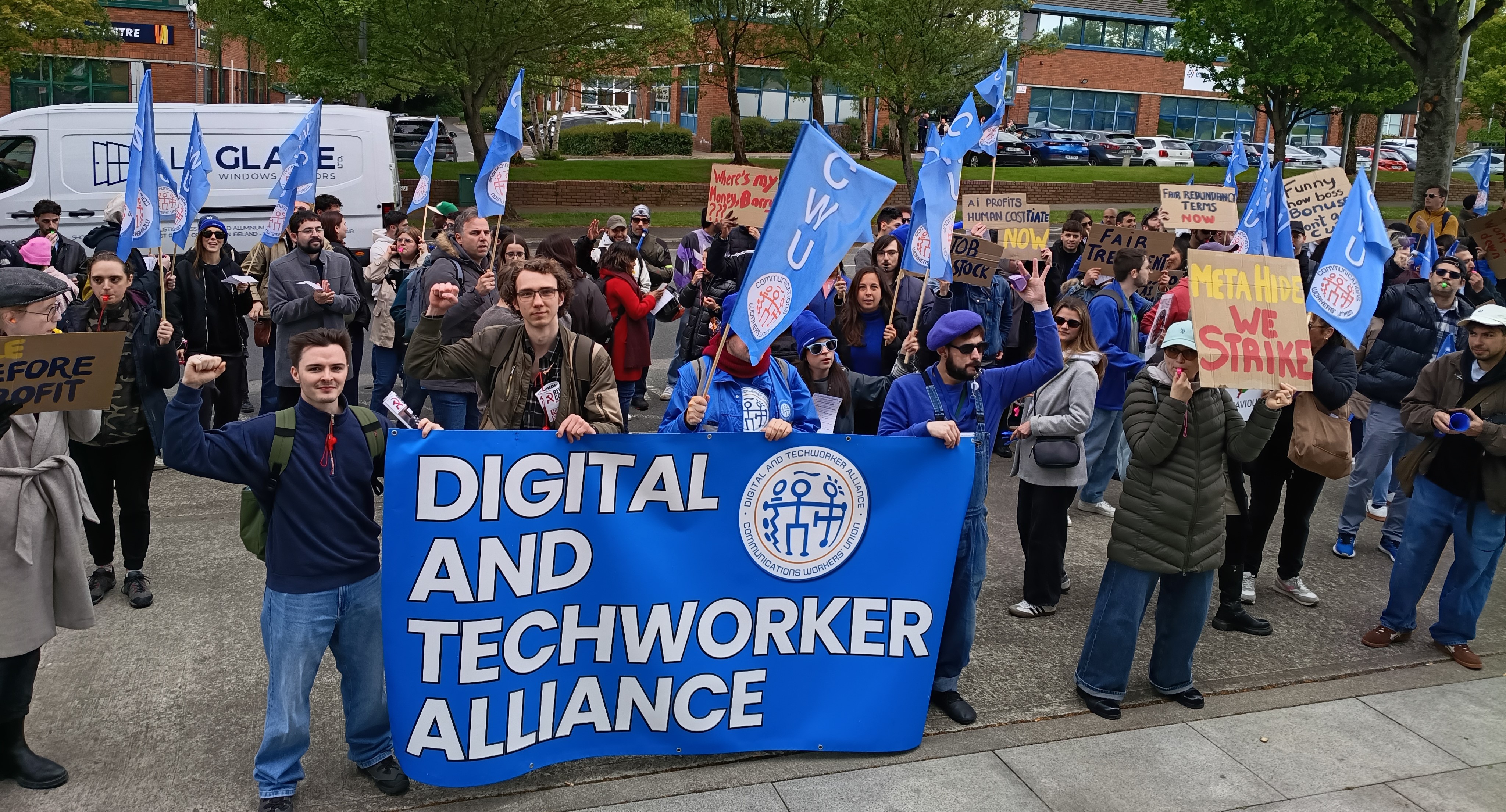 “Stand up and fight back!” Covalen workers strike amidst layoffs