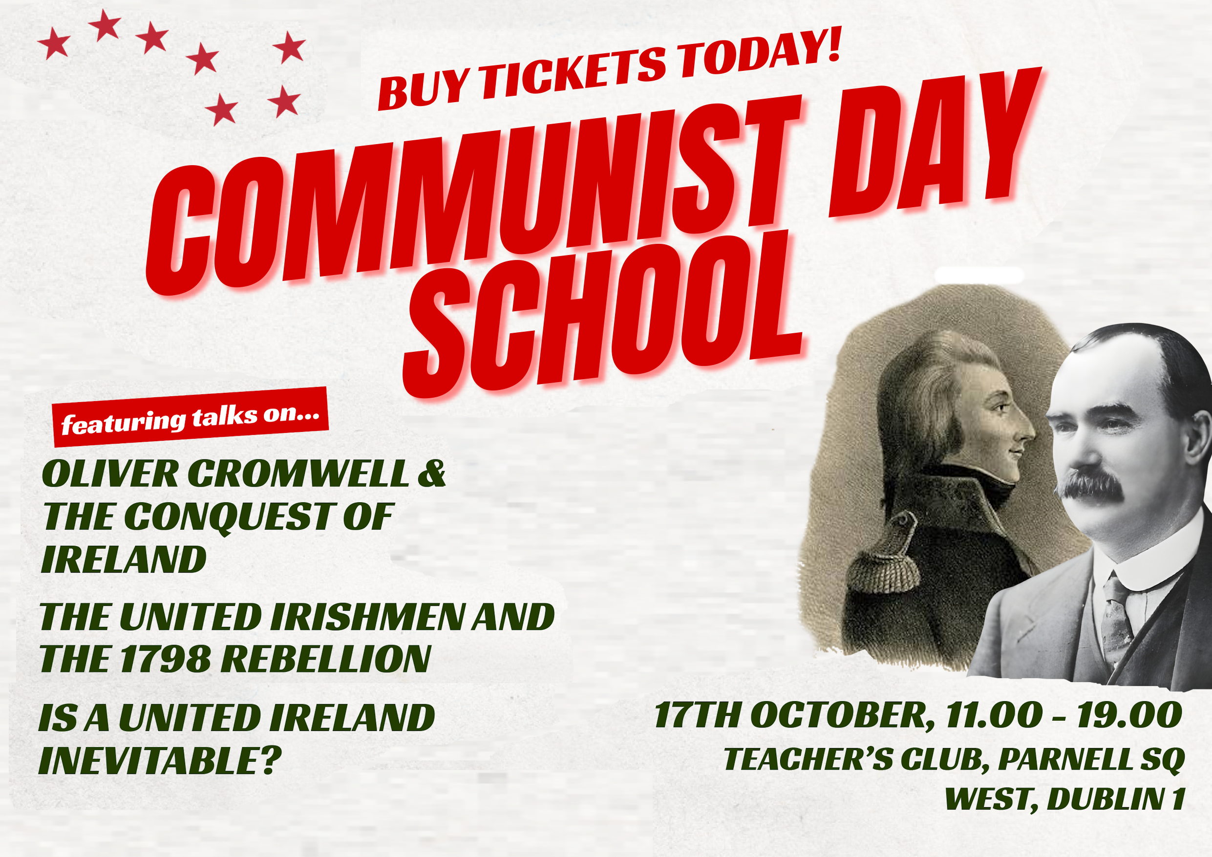 Tickets on sale NOW for Revolutionary Communist Day School — Ireland: From Conquest to Re-conquest